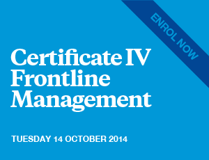 The Certificate IV in Frontline Management